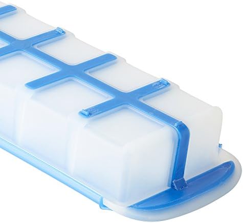 GoodCook Touch Prep and Freeze Ice Tray, 2-oz. Cubes, Stackable with Slide-off Cover