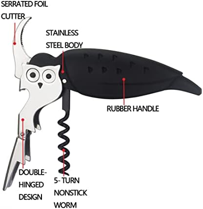 Unique Eagle Corkscrew, Professional Waiters Corkscrew Wine Key Bottle Opener,Manual Wine Key for Servers, Waiters, Bartenders and Home Use