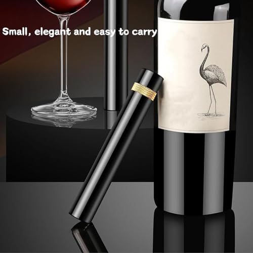 Wine Opener, MIni Wine Opener, Travel Portable Pocket Air Pressure Pump Wine Bottle Opener, Travel Porta for Home, Restaurant, Party (Gold)