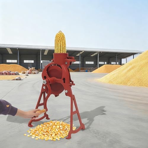 Manual Corn Thresher, Hand Crank Corn Sheller, Heavy Duty Manual Maize Peeler, Shelling Machine Corn Thresher and Peeling Peeler Cob Stripper Tool Maize Shelling for Farms, Families