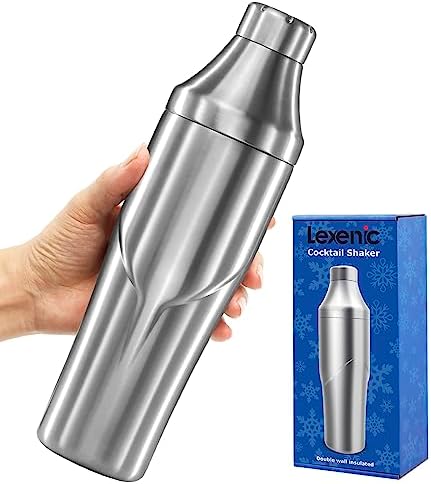 Lexenic 24oz Double Wall Vacuum Insulated Cocktail Shaker