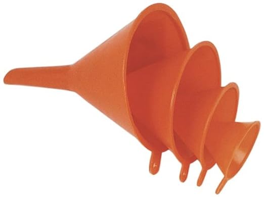 Mannesmann Plastic Funnel Set of 4 Pairs – 50/75/100/125 mm/4 m 455