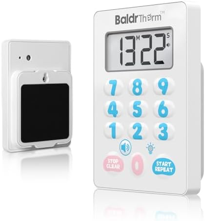 Digital Kitchen Timer, Waterproof Magnetic Countdown Timer with Alarm(Cute)