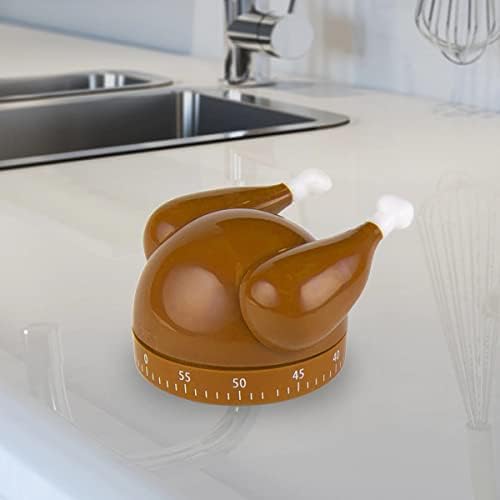 Kikkerland Turkey Timer – Fun Gadget for Home & Kitchen – 60 Minute Windup Timekeeper for Cooking – Perfect for Thanksgiving