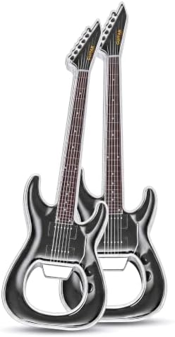 Guitar Shaped Bottle Opener, 2 Pack Metal Beer Opener Gift for Music Lovers