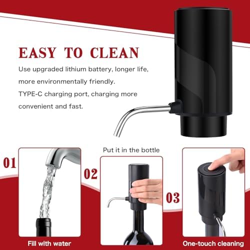 BLUBYEES Electric Wine Aerator and Automatic Wine Dispenser