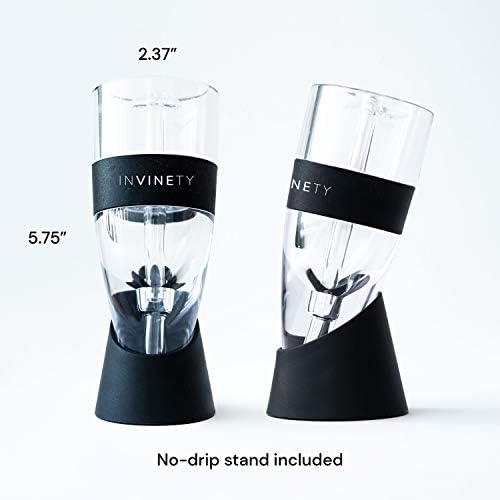 Wine Aerator | Upgraded 3 Level Aeration | All In One Diffuser, Decanter and Oxygenator | Enhance Wine Flavors