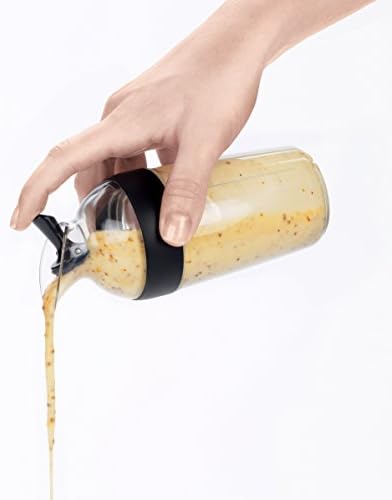 OXO Good Grips Little Salad Dressing Shaker - Black & Good Grips Soft- Handled Garlic Press