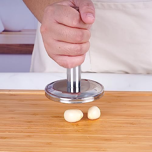 Meat Flattener Pounder, Multifunctional Stainless Steel Meat Pounder Tenderizer, Meat Hammer Mallet for Cooking, Chicken Veal Cutlets Meat Tenderizer Tool, for Tenderize Meat Tap Dough