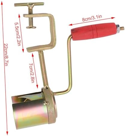 Hand Crank Corn Thresher, Efficient Peeling Firm Clamping Comfortable Wood Handle, Manual Corn Sheller Stripper for Easy