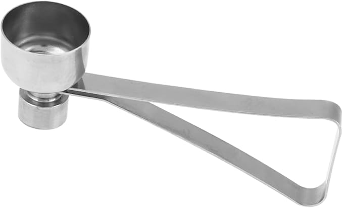 Stainless Steel Egg Cracker Topper and Shell Opener, Soft or Hard Boiled Egg Separator Tool