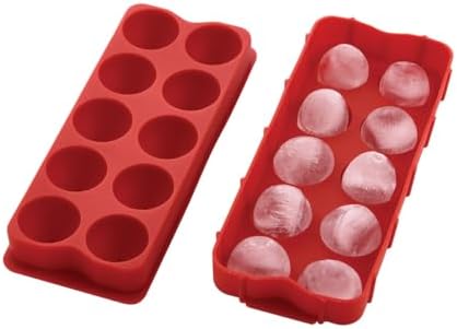 HIC Kitchen Cannonball Silicone Ice Cube Tray, Non-Stick, Large Spheres