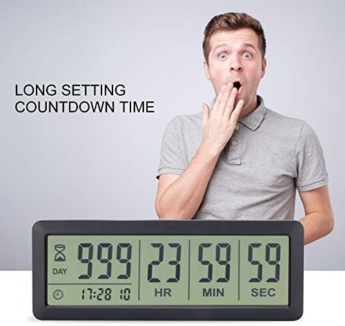 A AIMILAR 999 Days Countdown Timer Digital Clock Retirement Vacation Event Day Counter with Count Up Function