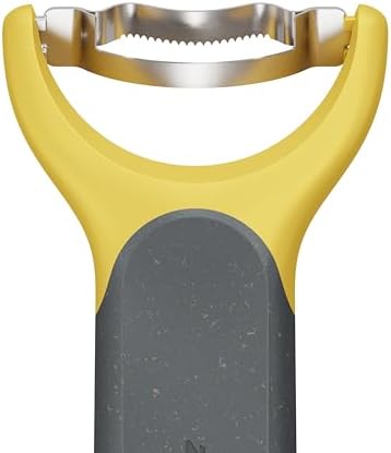 Zyliss Corn Stripper – Extra Sharp Corn on the Cob Stripper Tool & Kernel Remover with Stainless Steel Serrated Blade – Ergonomic Handle – Dishwasher Safe – Yellow/Black