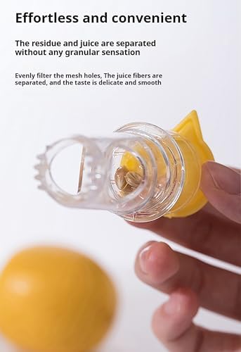 Screw Top Lemon Squeezer, Handheld Citrus Juicer and Orange Juicer Squeezer for Cocktails, Drinks and Cooking, 2 Pcs