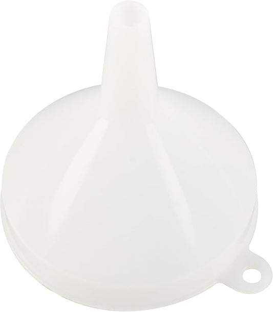 Restaurantware-Met Lux 8-ounce Plastic Funnel, 1 Plastic Funnel - Precise Spout, White Pouring Tool, Wide Spout, For Transferring Ingredients