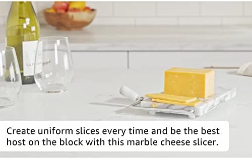 Fox Run 3852 Marble Cheese Slicer with 2 Replacement Wires, White, Medium
