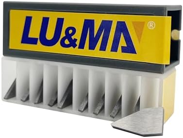 LU&MN Tungsten Carbide Knife Sharpener Blades, 0.3 x 4 x 4.6 Inch, 10 PCS