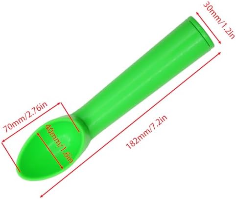 Plastic Ice Cream Scoop & Fruit Scoop Nonstick Ice Cream Spoon with Comfortable Handle for Home Gatherings Dessert Shops and Kitchen Tools (4)