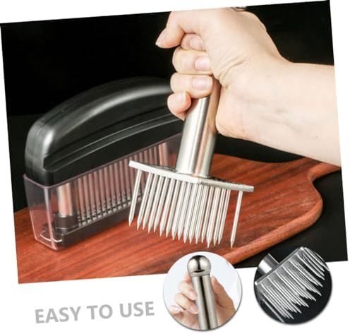 Stainless Steel Meat Tenderizer Hammer 28 Pin Multi Needle Tool