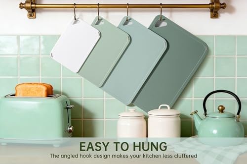 THETCHRY Plastic Cutting Board Set, Extra Large Cutting Board for Kitchen