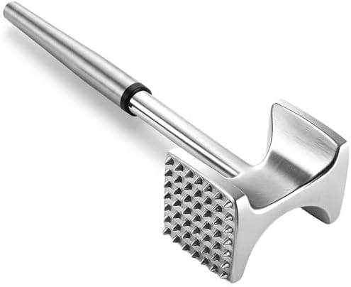 Meat Tenderizer Hammer with Comfortable-Grip Handle, Dual-side Mallet for Kitchen, Heavy Duty Pounder For Tenderizing Steak, Beef and Fish,nuts