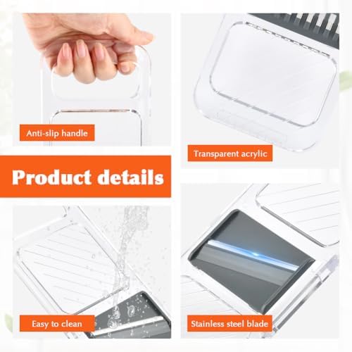 Multifunctional Mandoline Slicer with 6 Interchangeable Blades