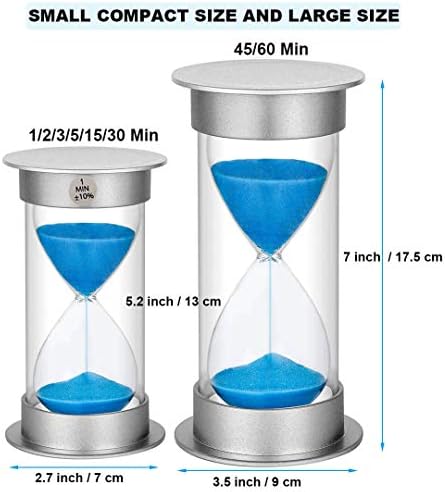 SuLiao 90 Second Sand Timer, Giant Plastic Unbreakable Hourglass Sand Clock for Kids Games Classroom
