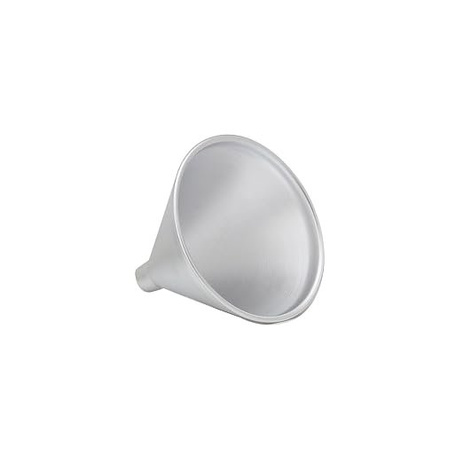 HIC Kitchen Wide-Mouth Aluminum Funnel for Liquids and Dry Goods, 12-Ounce