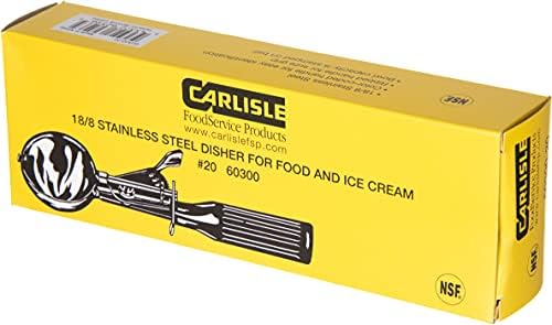 Carlisle FoodService Products 60300-24 Stainless Steel Portion Control Disher Scoop, 1.8 oz, Red