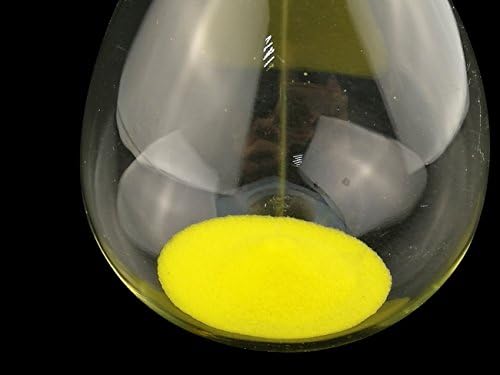 Large Fashion Colorful Sand Glass Sandglass Hourglass Timer Clear Smooth Glass Measures Home Desk Decor Xmas Birthday Gift (Yellow, 10 Minutes)