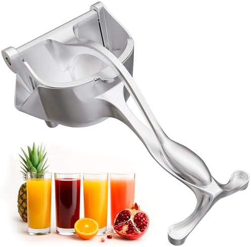 Manual Juicer Hand Press, 0.6 L, Ergonomic Handle, Aluminum Alloy