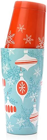 Barfly Holiday Ornaments Cocktail Shaker Tin Set