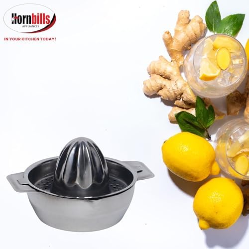 Stainless Steel Lemon Squeezer Manual Citrus Juicer | Hand Press for Lemons, Limes & Small Oranges | Heavy-Duty Fruit Juicer Kitchen Tool