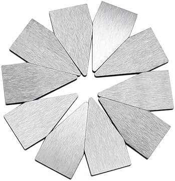LU&MN Tungsten Carbide Knife Sharpener Blades, 0.3 x 4 x 4.6 Inch, 10 PCS