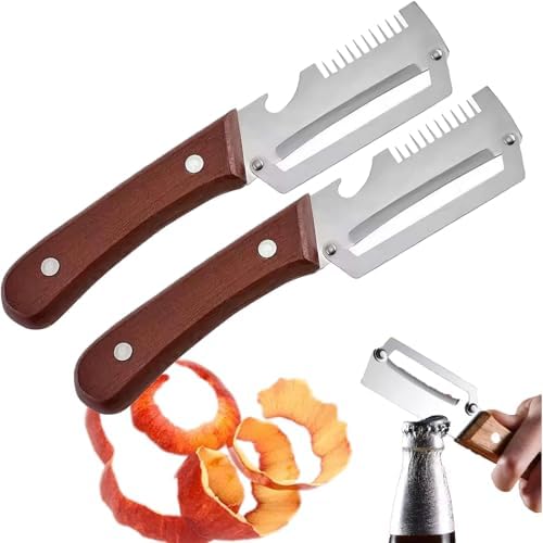 Shredder And Peeler, Multi-Functional Vegetable Peeler, 3-In-1 Ultra Sharp Stainless Steel Cutter, Fruit Shredder And Beer Bottle Opener, Kitchen Tool For Slicing And Shredding