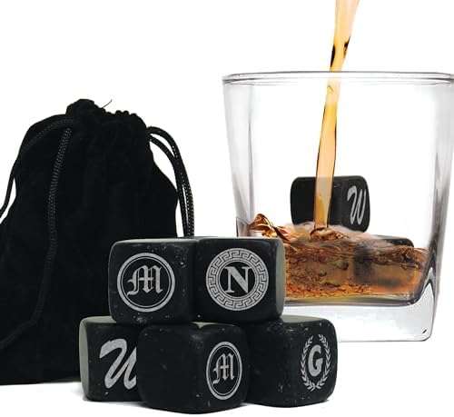 My Personal Memories Personalized Whiskey Stones - Custom Engraved Groomsmen - Set of 9
