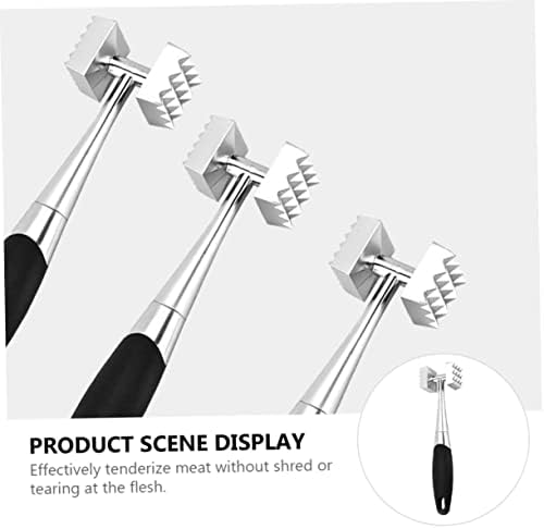 Home Zinc Alloy Meat Tenderizer Double-sided Mallet Tool for Kitchen Steak Hammer Tenderiser Hammer Easy to Use
