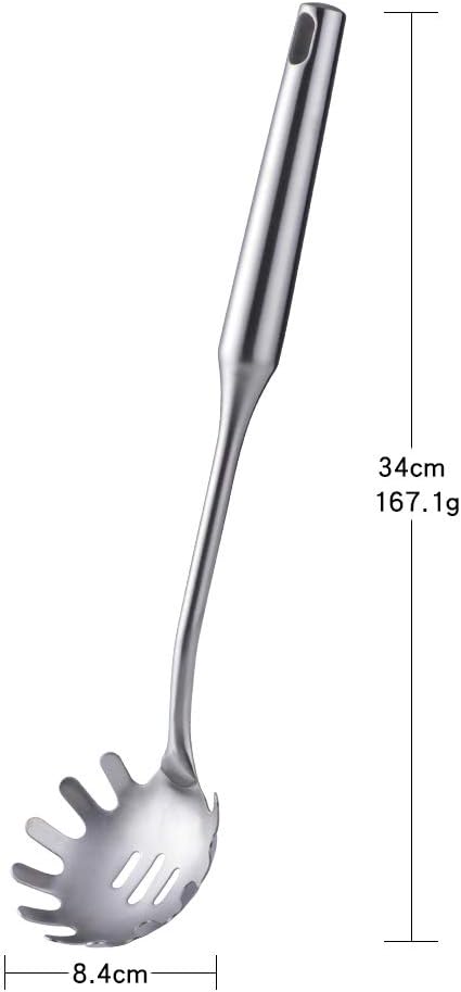 BuyGo Spaghetti Fork 18/8 Stainless Steel Pasta Spaghetti Server, Comfortable Grip Design with Matte Polish, Serve for Noodle, Spaghetti