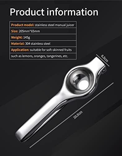 Manual Juicer, Stainless Steel Lemon Orange Squeezer Lime Hand Juice Hand Press Fruit Juicer Citrus Extractor Tool