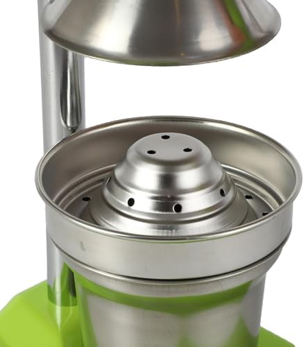Cast Iron Juicer Hand Press,Effective Stainless Steel Manual Juicer Fruit Squeezer, Heavy Duty Hand Press Juice Extractor for Fresh Lemonade Orange Juice,Home and Kitchen (Silver)