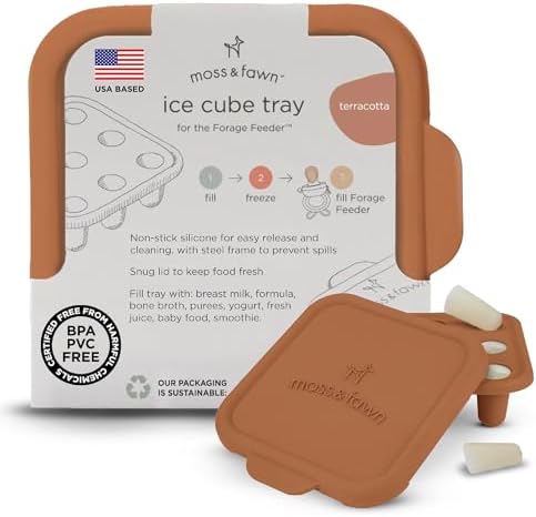 Moss and Fawn Ice Cube Tray - Breast Milk Popsicle Mold - Terracotta
