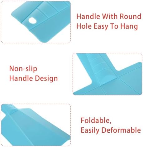 4 PCS Folding Cutting Board - Plastic Chopping Board for kitchen - Non Slip Easy Grip Handle Food Cutting Boards for Veggies, Fruit(11 inch x 7 inch)