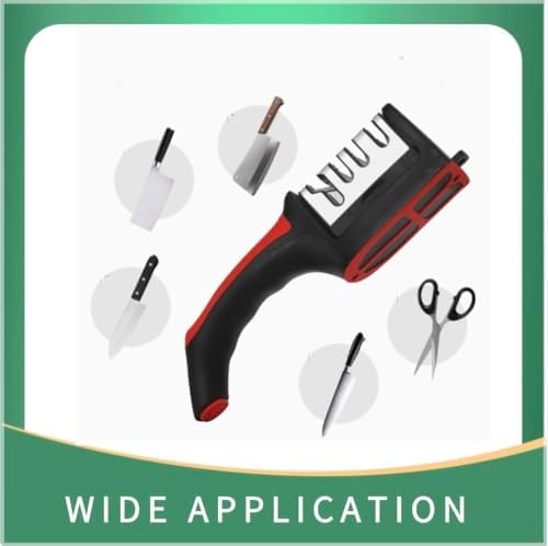 3 Stage Portable Knife Sharpener Sharpening Tool, Anti-slip,Easy To Repair,Restore and Polish Blades