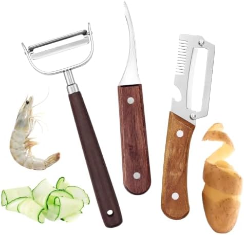 3 Pcs Fruit & Vegetable Peeler Set