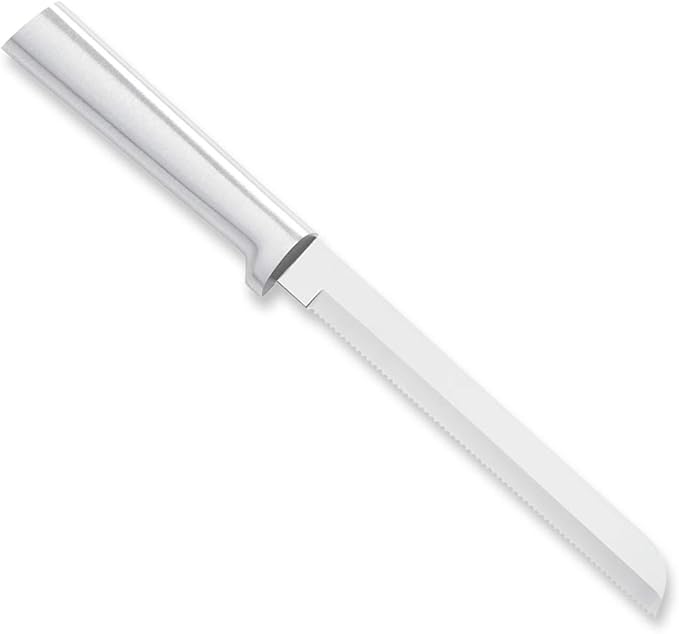 Rada Cutlery 6" Bread Knife (R136), Stainless Steel Serrated Blade, Silver Handle, Pack of 2