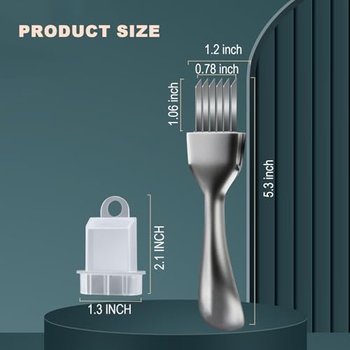 Stainless Steel Green Onion Slicer Cutter with Solid Handle for Garlic