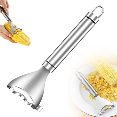 Corn on the Cob Stripper Tool, 2026 New Corn Peeler，Silver