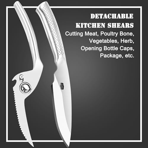 Heavy Duty Poultry Shears for Food, Dishwasher Safe Kitchen Scissor