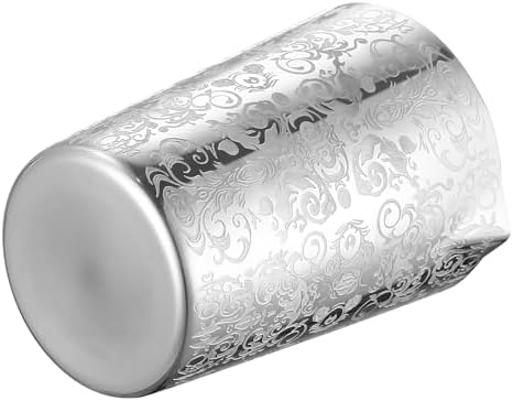 Unbreakable Cocktail Mixing Glass,Stirring Tin, Bar Mixing Pitcher with Spirit Pattern, 17-ounce / 500ml (Spirit Silver)